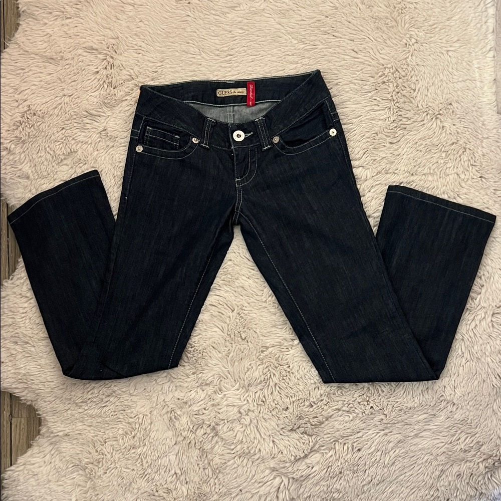 Guess Women's Deep Indigo Bootcut Leg Jeans